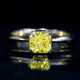 Aureline-Jewelry 1.22 Carat Radiant Fancy Vivid Yellow Lab Grown Diamond Ring