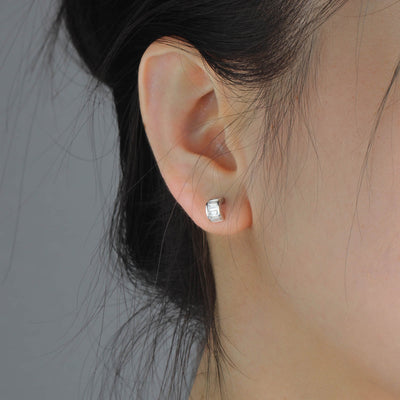 Aureline-Jewelry Baguette Lab-Grown Diamond Studs Earrings (1.00 Ct. Tw.)