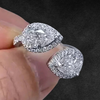 Aureline-Jewelry 2 CTW Double Pear Lab Grown Diamond Two Stone Ring