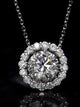 Aureline-Jewelry 5-Carat Lab-Grown Round Diamond Versatile Pendant Necklace
