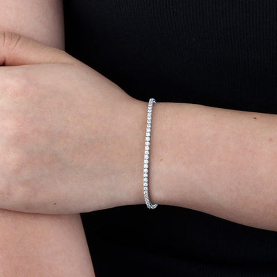 Aureline-Jewelry Lab Diamond Tennis Bracelet In 925 Silver(2.2 Ct. Tw.)