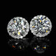 Aureline-Jewelry Brilliant Halo Round Lab Grown Diamond Studs Earrings (10.00 Ct. Tw.)