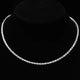 Aureline-Jewelry 15 cttw Oval Lab Grown Diamond East West Tennis Necklace