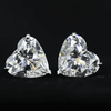 Aureline-Jewelry Heart Shape Lab Grown Diamond Studs Earrings(10.00 Ct. Tw.)