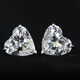 Aureline-Jewelry Heart Shape Lab Grown Diamond Studs Earrings(10.00 Ct. Tw.)