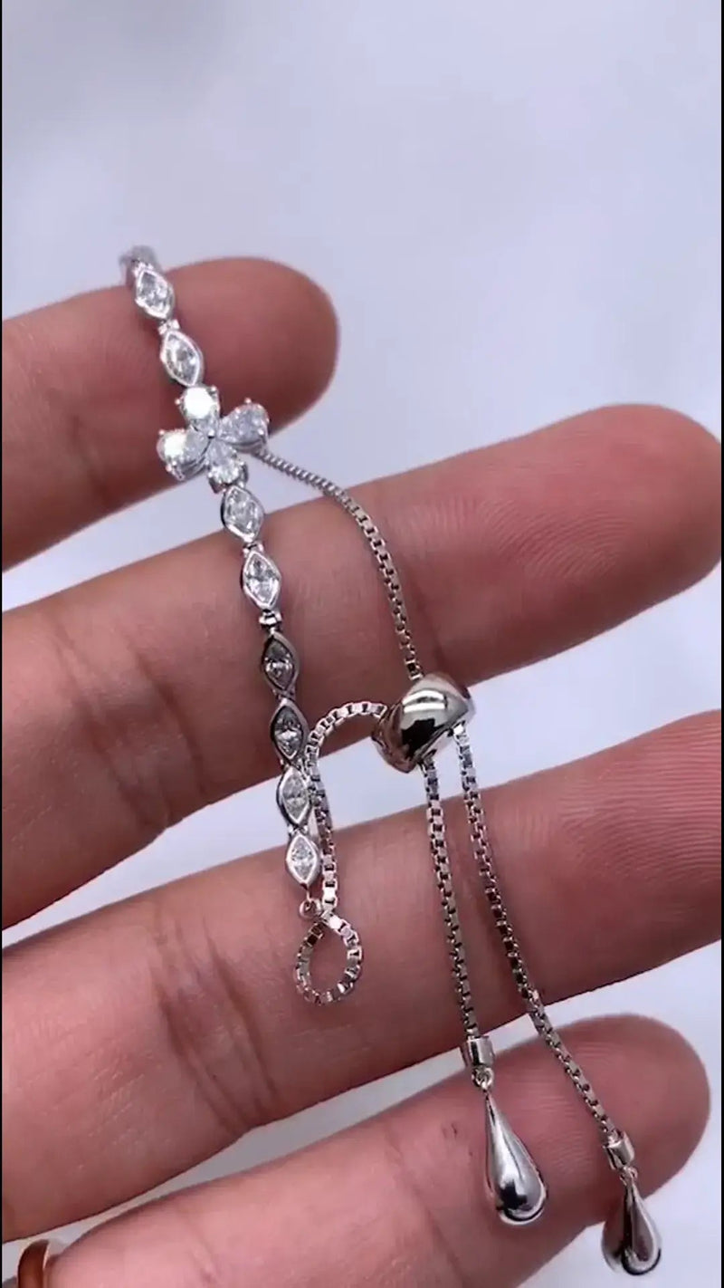 Aureline-Jewelry 1 ctw Adjustable Bracelet with Lab-Grown Diamonds 18K Gold