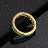 Aureline-Jewelry NOZBO Emerald-Cut Ring Band in 18K Yellow Gold