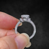 Aureline-Jewelry 4 TCW Criss Cut Lab Grown Diamond Engagement Ring