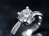 Aureline-Jewelry Lab-Grown Diamond Ring with Double-Row Pavé Band