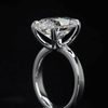 Aureline-Jewelry 5 Carat Oval Cut Lab Grown Diamond Solitaire Engagement Ring