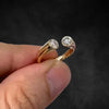Aureline-Jewelry 0.5 CTW Ladies Brilliant Round Cut Lab Diamond Anniversary Ring in 18K Yellow Gold