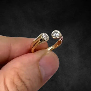 Aureline-Jewelry 0.5 CTW Ladies Brilliant Round Cut Lab Diamond Anniversary Ring in 18K Yellow Gold