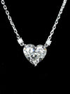 Aureline-Jewelry 6 Carat Heart-Shaped Lab-Grown Diamond Necklace