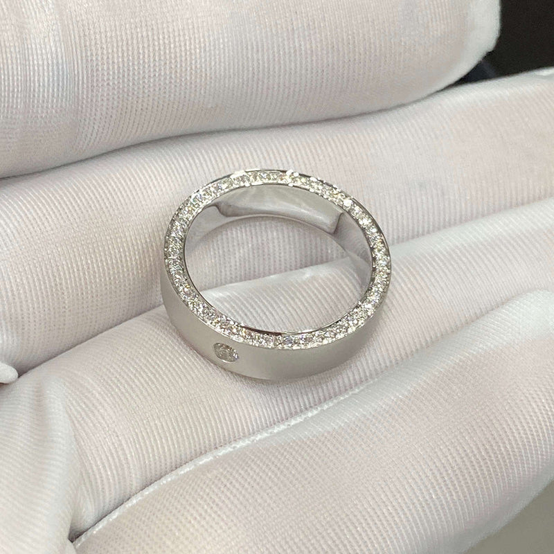 Aureline-Jewelry Unique Single-Row Men's Lab Diamond Wedding Ring