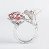 Aureline-Jewelry Floral Bird Cocktail Ring - 14K Gold Jewelry