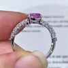 Aureline-Jewelry 1 Carat Oval Pink Sapphire Engagement Rings
