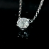 Aureline-Jewelry 0.31 Carat Lab-Grown Diamond Solitaire Necklace Set In 4-Prong 18k White Gold