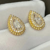 Aureline-Jewelry Unique Pear Cut Lab Diamond Teardrop Stud Earrings (2.00 Ct. Tw.)