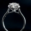 Aureline-Jewelry 0.6 Carat Round Cut Solitaire Floral Lab Diamond Ring