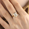 Aureline-Jewelry 4 Carat Lab Diamond Radiant Bezel Ring 14K Gold