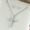 Aureline-Jewelry 1.17 Ct Lab Diamond Cross Necklace 18K Gold