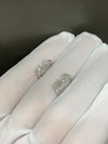 Aureline-Jewelry 1.36ctw Double Lab Diamond Hoop Earrings, Round & Princess Cut