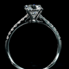 Aureline-Jewelry 1 Carat Lab Grown Diamond Pave Engagement Ring