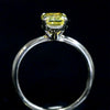 Aureline-Jewelry 1.22 Carat Radiant Fancy Vivid Yellow Lab Grown Diamond Ring