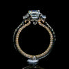 Aureline-Jewelry Vintage 1.5 Carat Asscher Cut Lab Grown Diamond Ring