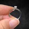 Aureline-Jewelry 0.5 CT Emerald Cut Lab Diamond Two Tone Ring