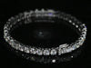 Aureline-Jewelry Each 0.2-carat 0.5-carat Emerald & Round Cut Lab Diamond Tennis Bracelet 18K Gold