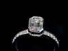 Aureline-Jewelry 1.58 Carat Emerald-Cut Bezel Vintage Lab Diamond Engagement Ring