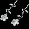 Aureline-Jewelry Petal Lab Diamond Drop Earrings 14K 18K White Gold