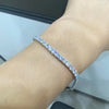 Aureline-Jewelry Each 0.15-carat Round Lab-Grown Diamond Tennis Bracelet 18K Gold