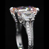 Aureline-Jewelry 7 Carat Fancy Vivid Pink Radiant Lab Grown Diamond Ring 18K Gold