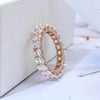 Aureline-Jewelry 4 CTW 21 Stones Oval Lab-Grown Diamond Band Ring