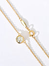 Aureline-Jewelry 0.3CT Solitaire Lab Diamond Bridesmaid Necklace 18K Gold