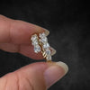 Aureline-Jewelry Open Wrap Round Cut Lab Diamond Ring Bypass Design