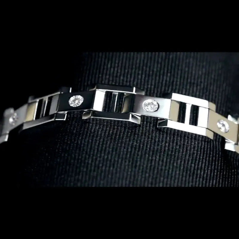 Aureline-Jewelry Men's 18K Gold Lab-Grown Diamonds Bracelet