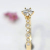 Aureline-Jewelry Dainty Round Lab Diamond Promise Ring