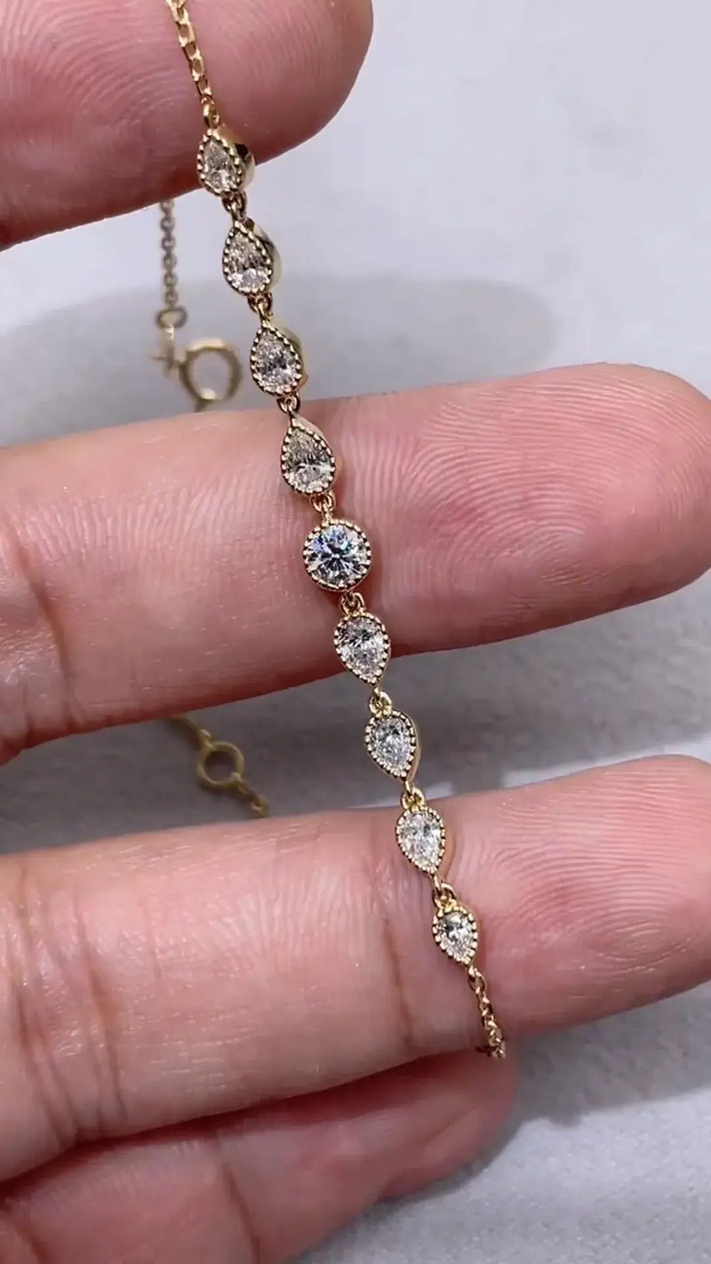 Aureline-Jewelry 0.76 ctw Vintage-Inspired Bracelet with Lab Grown Diamonds