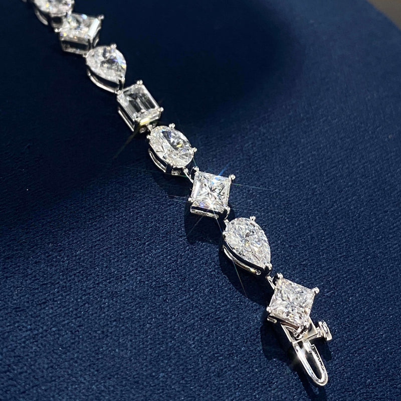 Aureline-Jewelry Each 0.3-carat Multi Shape Lab-Grown Diamond Bracelet 18K Gold
