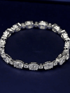 Aureline-Jewelry Each 0.5-carat 0.3-carat Oval and Round Lab Grown Diamond Tennis Bracelet