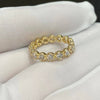 Aureline-Jewelry 1.2 CTW Lab Diamond Eternity Ring Stackable Ring Bezel Set