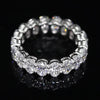 Aureline-Jewelry 4.75 CTW each Oval Cut Lab Grown Diamond Wedding Full Eternity Band