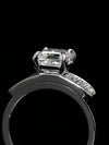 Aureline-Jewelry 2 Carat Asscher Cut Lab Diamond Ring