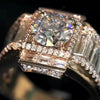 Aureline-Jewelry Luxury Men's Ring Round Cut Lab-Grown Diamond