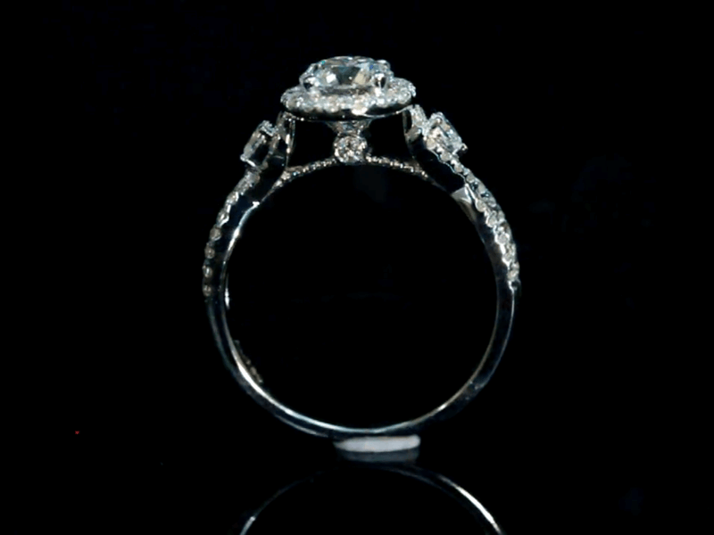 Aureline-Jewelry Lab-Grown Diamond Ring Crossed Band 18K Gold