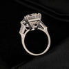 Aureline-Jewelry Emerald Cut Three Stone Lab-Grown Diamond Ring (11 CTW F/VS1)