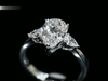 Aureline-Jewelry 1.5 Carat Teardrop Three Stone Pear Lab Diamond Ring 18K Gold